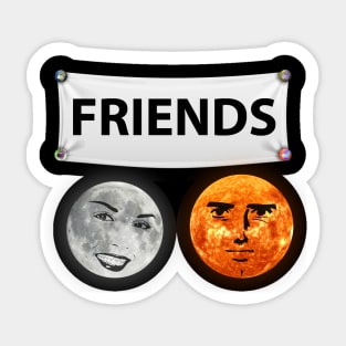 Friends Sun Moon Sticker